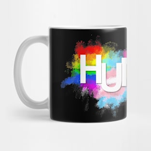 Unique Hand Drawn HUMAN Flags Paint Gay Pride Flag Queer Mug